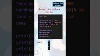 Python Interview Question: extract individual digits from a number