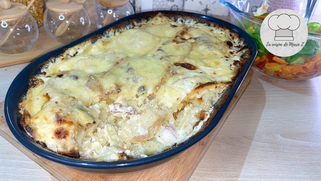 Patate Raclette Gratin de pomme de terre raclette au four façon tartiflette hyper ...