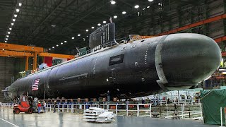 Die Herstellung eines gigantischen high tech U-Boots