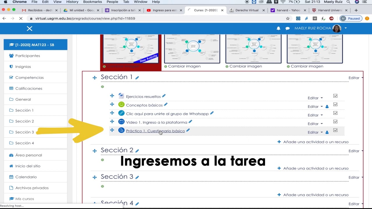 Crear y calificar tareas en el aula virtual - YouTube