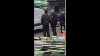 Rupert Graves films ABC Pilot Original Sin in downtown Vancouver on March 21, 2015