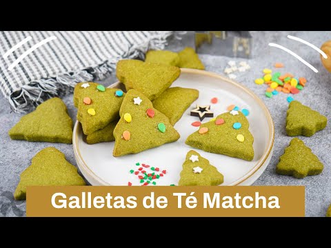 Galletas de mantequilla y Té Matcha para Navidad