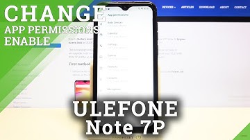 How to Manage App Permissions in ULEFONE Note 7P – Change Apps Permissions