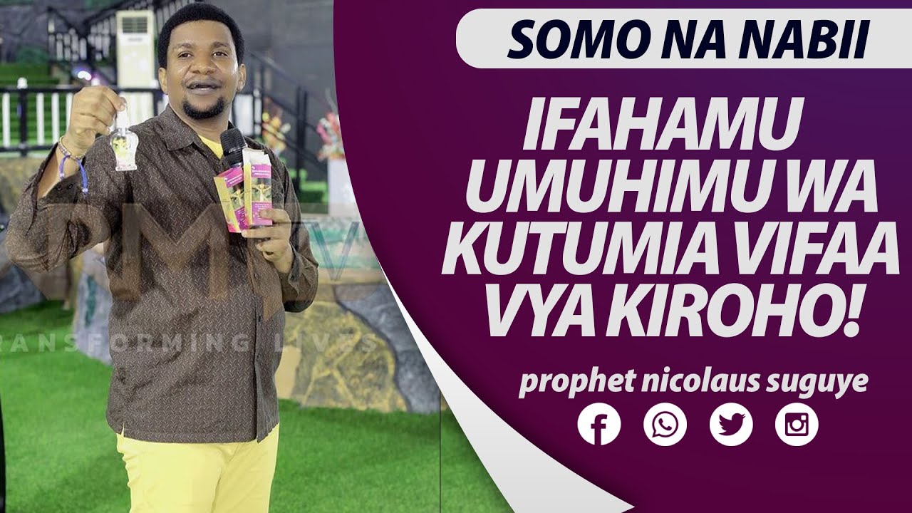 FAHAMU UMUHIMU WA KUTUMIA VIFAA VYA KIROHO!