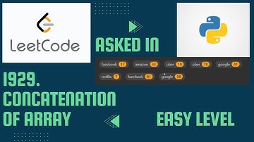 LEETCODE 1929. Concatenation of Array || Leetcode || Python Easy Solution || Brute Force
