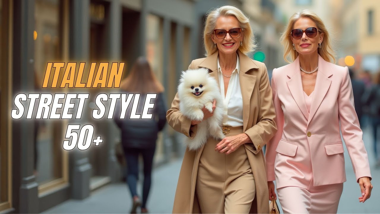 MILAN STREET FASHION 2025: TIMELESS ELEGANCE FOR WOMEN 50S, 60S & 70S – SPRING STYLE INSPIRATIONS