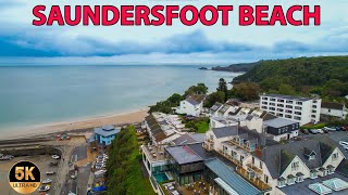 Saundersfoot, Wisemans Bridge & Amroth Beaches Pembrokeshire Aerial ( Wales )