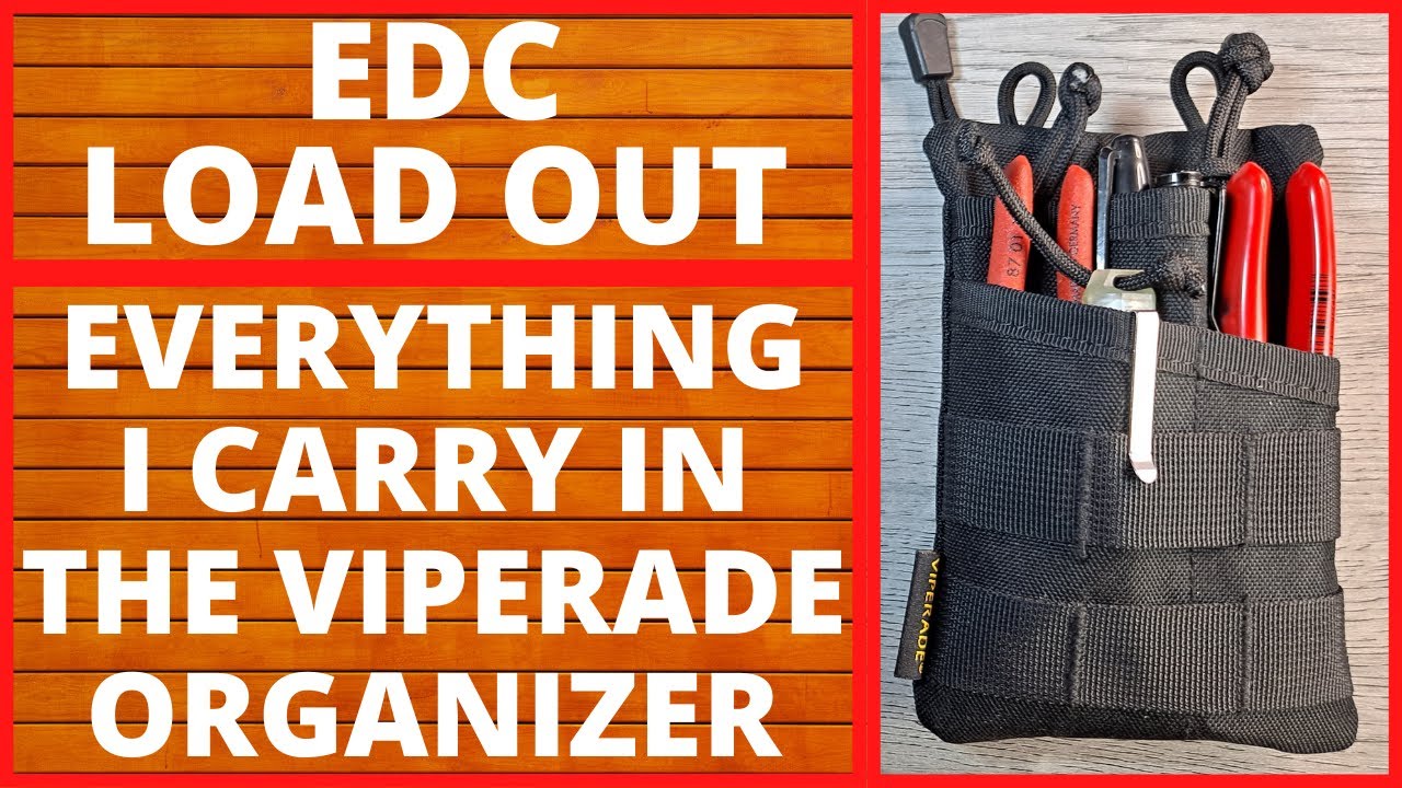 MY EDC SET UP IN THE VIPERADE VE3. POCKET ORGANIZER, EVERYDAY CARRY