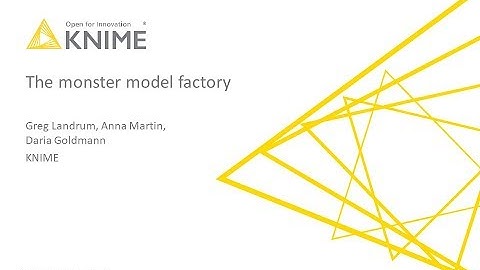 KNIME in Action: The Monster Model Factory