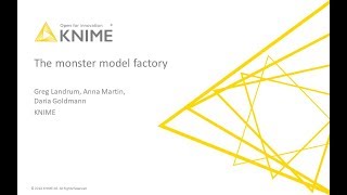 KNIME in Action: The Monster Model Factory