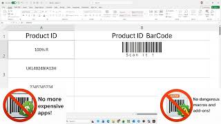 Create Code 128 Barcodes in Excel Without Macros | AmiracleCode128BC