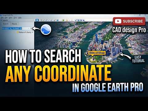How to Search Any Coordinate (Different Format) in Google Earth Pro | Step-by-Step Easy Tutorial