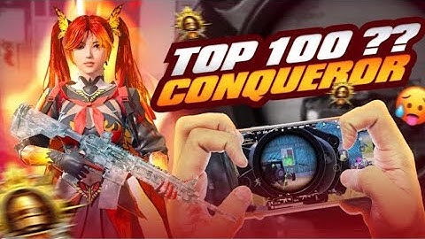 Top 100 Conqueror Rank Push Intense Gameplay | Fastest 10 KD Conqueror Player in BGMI / Pubg Mobile