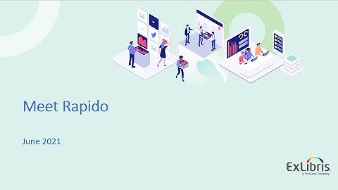 Meet Ex Libris Rapido - The revolutionary new resource sharing platform for libraries