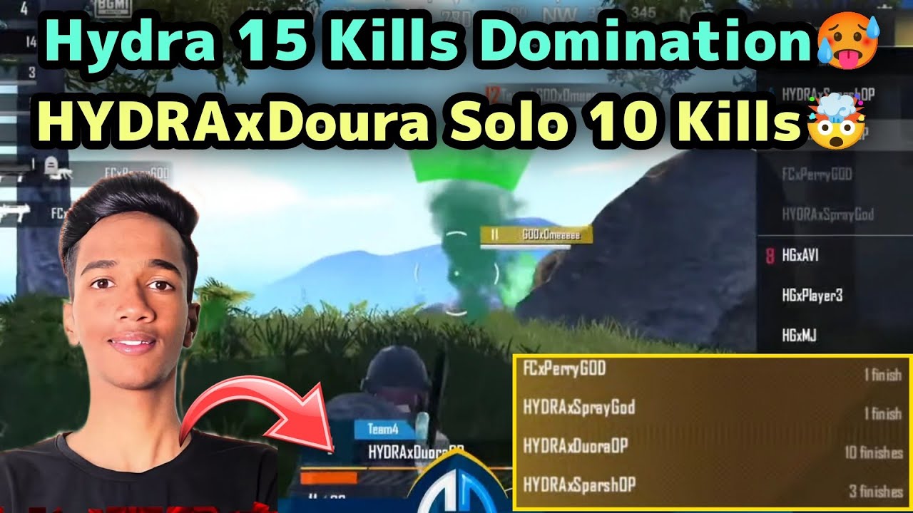 HYDRAxDoura Solo 10 Kills Domination🥵 Caster Shocked😲 Hydra 15 Kills