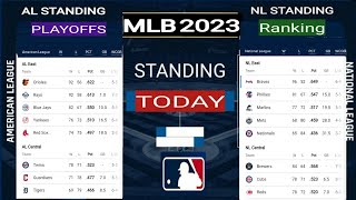MLB Playoffs Picture 2023 ; MLB standings today ; MLB wild card standings ; MLB Standings 2023 ; MLB