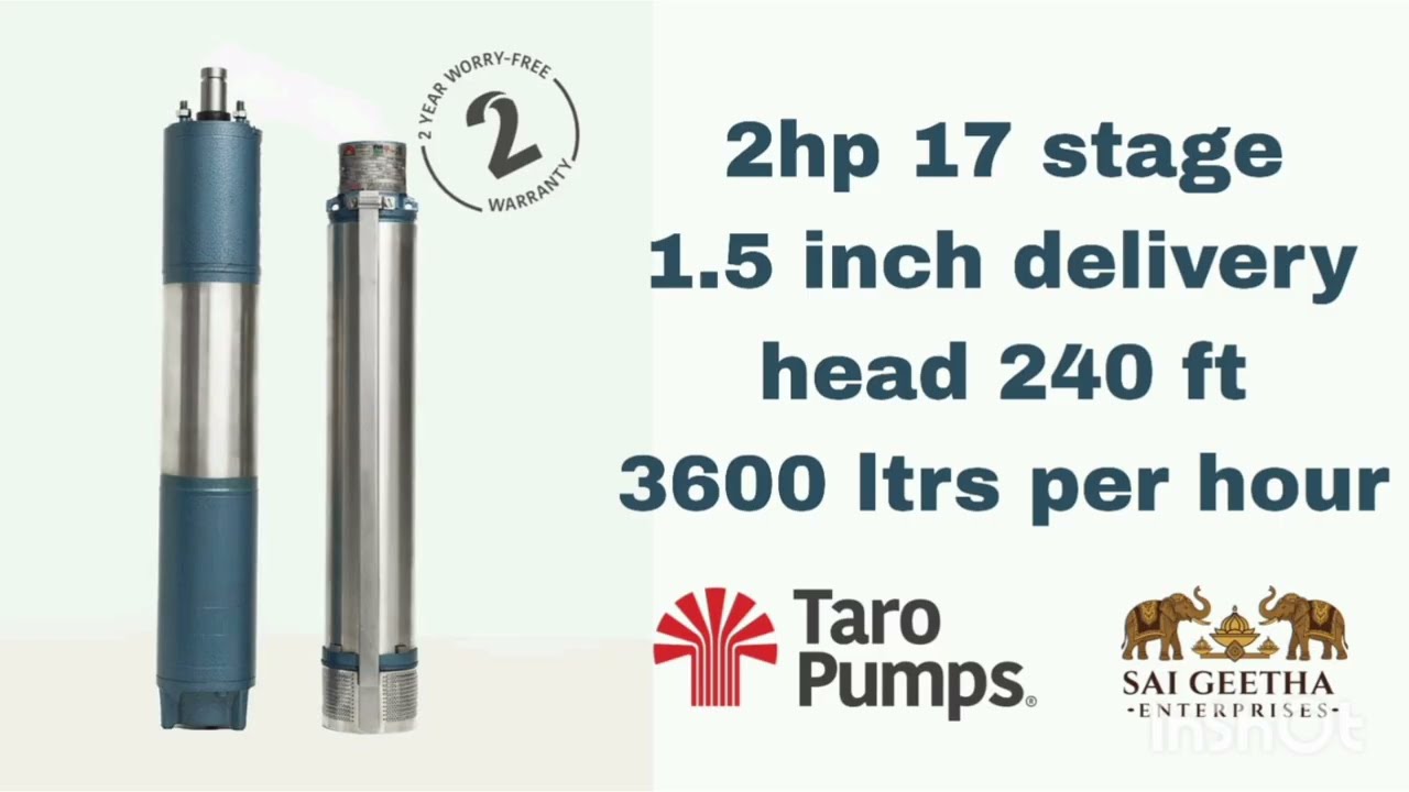 Single phase Borewell Submersible pumpsets Detailed information.