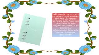 Clipbook Classic Duck Egg Personal   | Organiser World