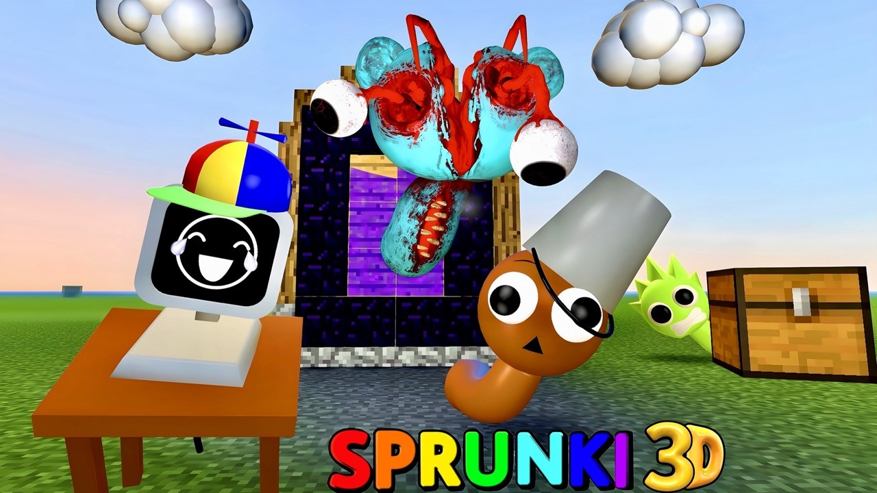 JUGANDO ESCONDITE CON LA FASE MISTERIOSA DE SKY (SPRUNKI 3D)