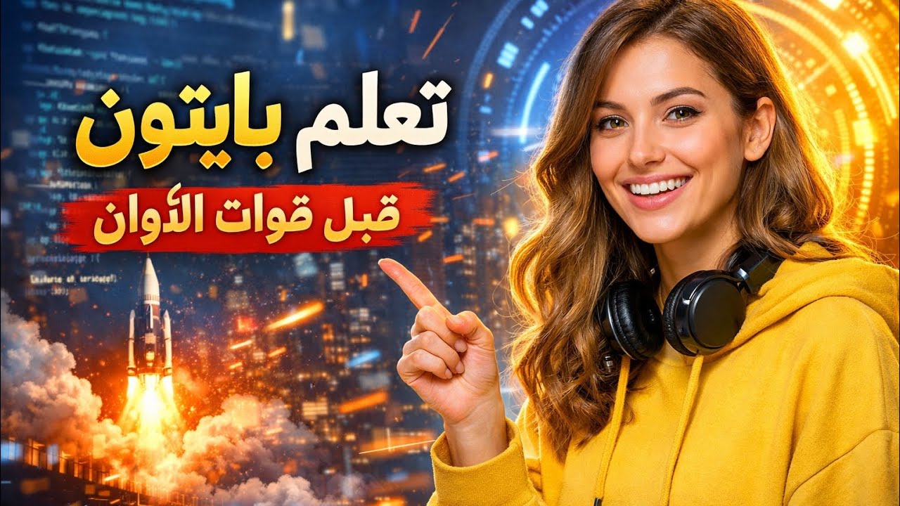  ستندم على يوم لم تبدأ فيه تعلّم بايثون.ابدأ اليوم… وسيشكرك مستقبلك🔥