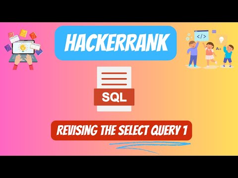 HackerRank SQL Solution || #1 Revising the select query I || #youtubevideo