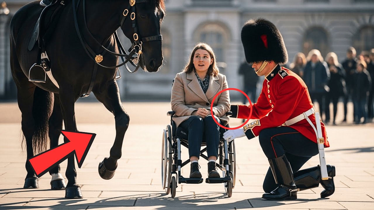 Royal Guard Kneels Down to Help a Disabled Tourist — what next chocked everyone