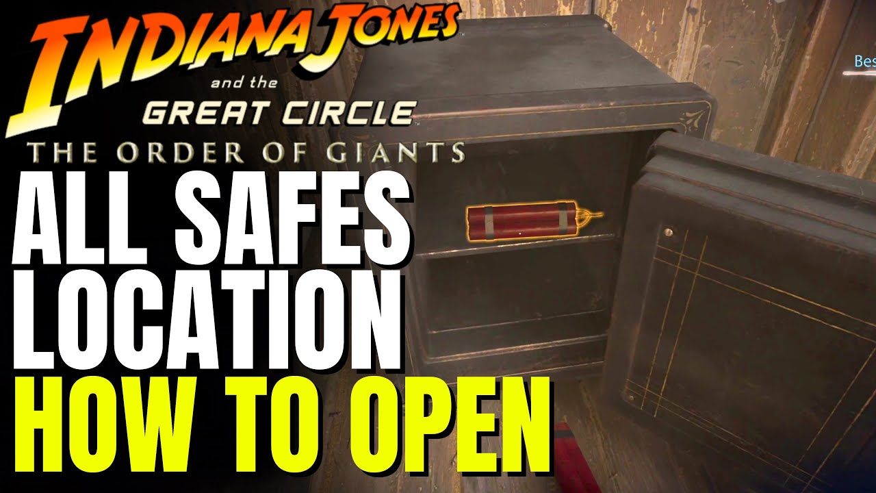 All Safes’ Codes | Unlock All Safes | Indiana Jones The Order Of Giants DLC