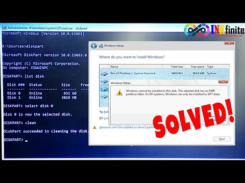 How to Fix Windows cannot be installed to this disk | INKfinite