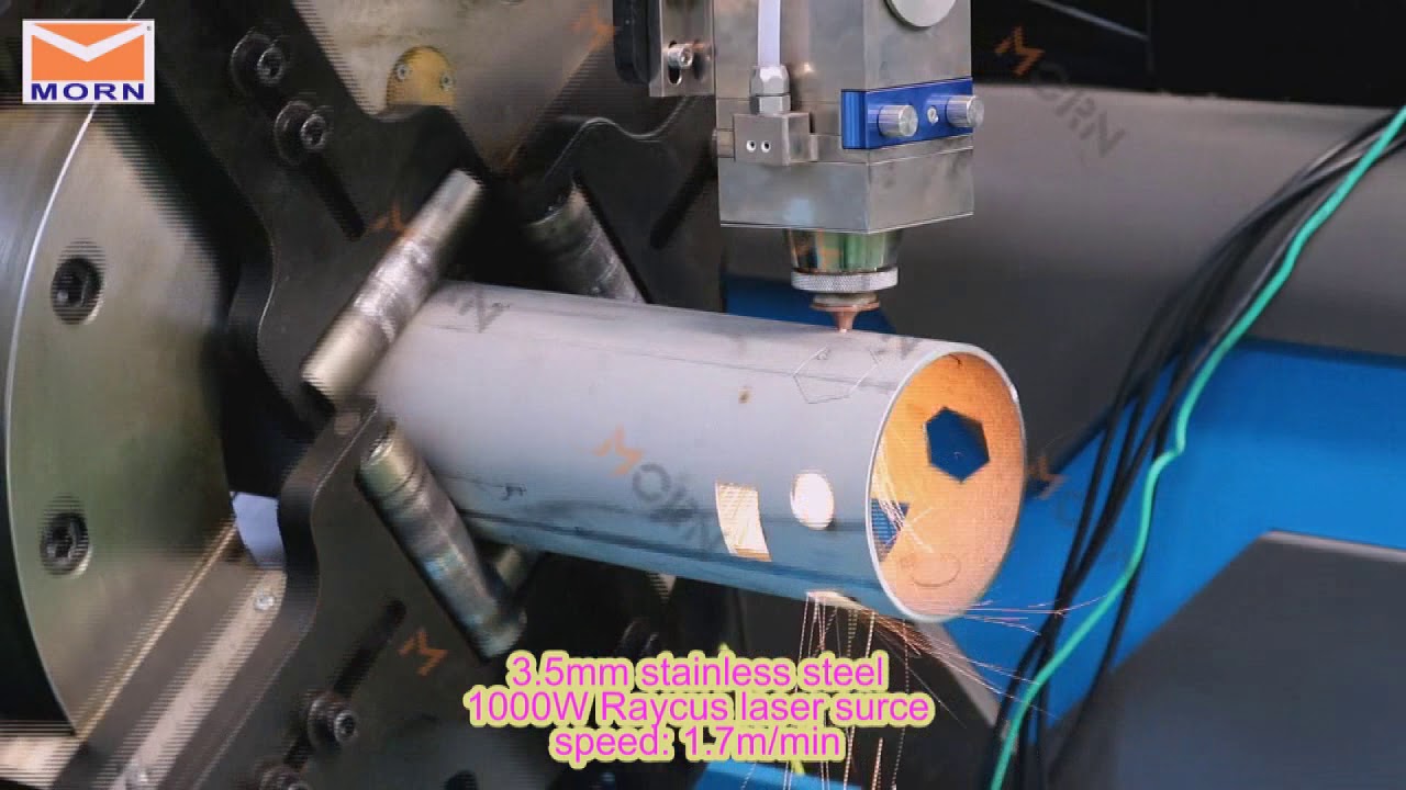 Stainless Steel Pipe Cutting MORN LASER Fiber Laser Cutter with