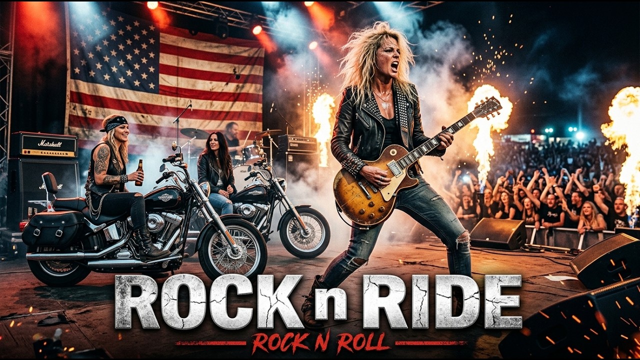 Best Music Rock N Roll 🎸 Rock N Ride 🔥 Roaring Engines | Rock N’ Roll from Coast to Coast