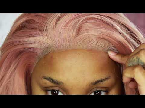 HOW TO LACE FRONT WIGS FOR BEGINNERS | PASTEL PINK WIG