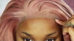 HOW TO LACE FRONT WIGS FOR BEGINNERS | PASTEL PINK WIG