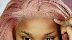 HOW TO LACE FRONT WIGS FOR BEGINNERS | PASTEL PINK WIG