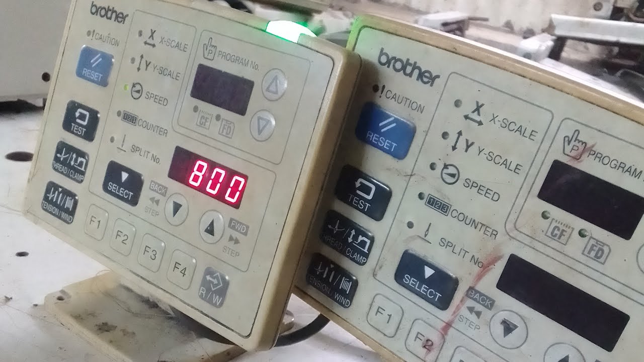 brother 430d bartek machine  x motor home position and y motor home position kaise theek kren  .