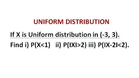 Uniform Distribution - Related Problem