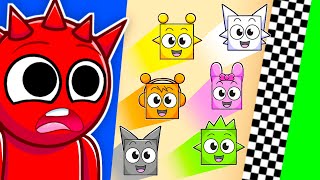 Ultimate Sprunki SQUARE RACE!!