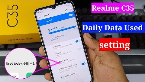 realme c35 me daily data use kaise dekhe | how to enable daily data used realme c35 | realme c35