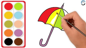 How to draw an umbrella | Chuchu Tv Drawing
