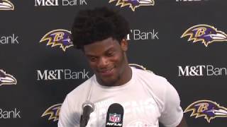 Lamar Jackson defends passing performance: 'Not bad for a RB'