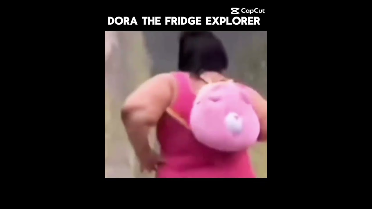 Instead of Dora the Explorer, it’s Dora the Fridge Explorer, checking again like food respawns 😆