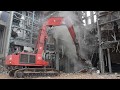 Hitachi ex 12005 demolition excavator with kocurek triple boom  martens democom