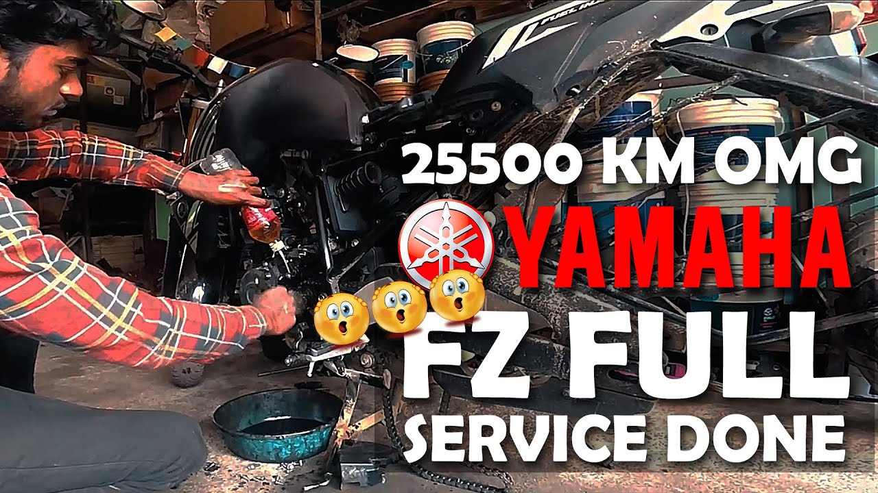 BIKE FULL SERVICING AT HOME Yamaha FZS Fi V2 Full Bike Service