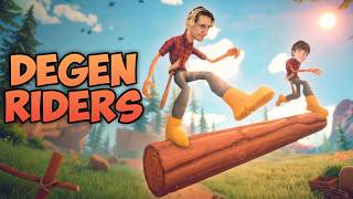 xQc can't stop MALDING while playing Log Riders ft. Jesse