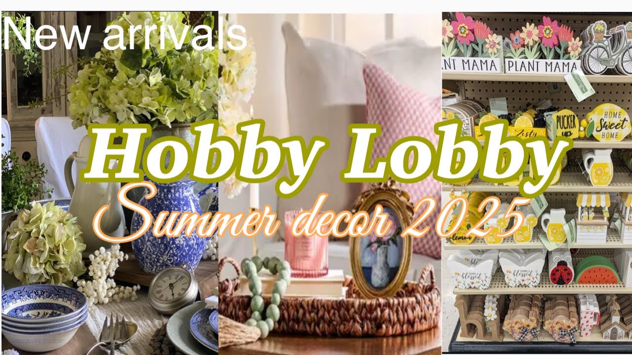 Hobby lobby summer decor 2025, shop with me for new summer decor at hobby lobby