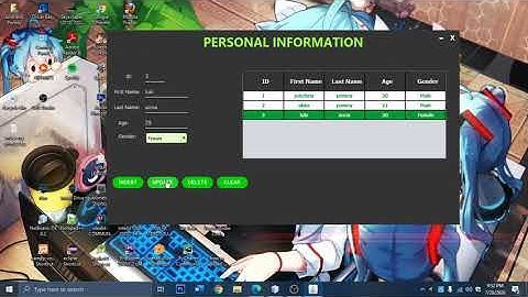 Netbeans Java Swing Simple CRUD (Insert, Update, Delete, and Display Data in MYSQL Using XAMPP)