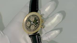 Vidéo: Montre Breitling Old Navitimer de 1989 Or et Acier Automatique. Papiers d'origine