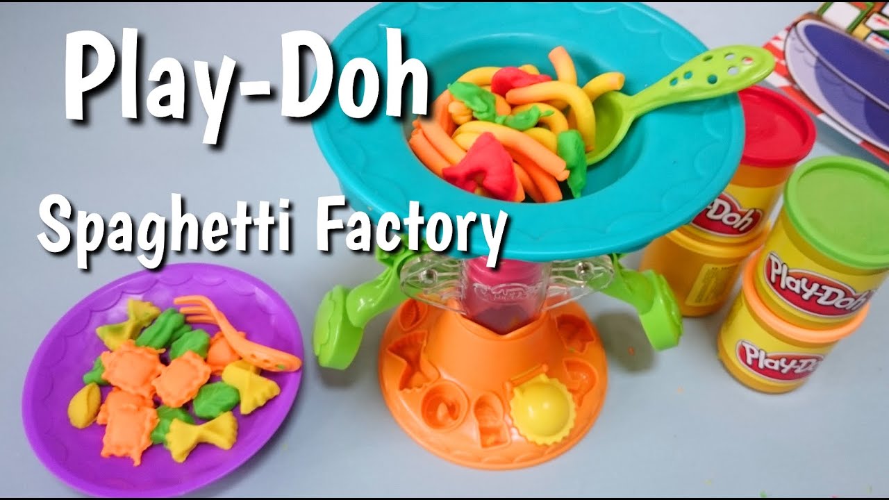 Fabryka spaghetti PlayDoh Spaghetti Factory How to Make PlayDoh
