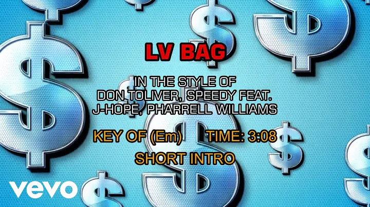 Don Toliver, Speedy - LV Bag (Karaoke) ft. j-hope, Pharrell Williams
