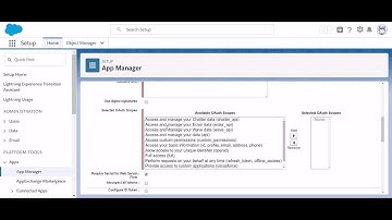 Configuring OAuth for Salesforce