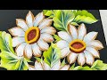 🫶A collection of GOLD FLOWERS painting🎨 Using acrylic paints 🌺💯